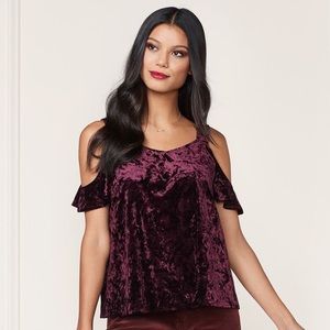LC Lauren Conrad Runway Cold Shoulder Top